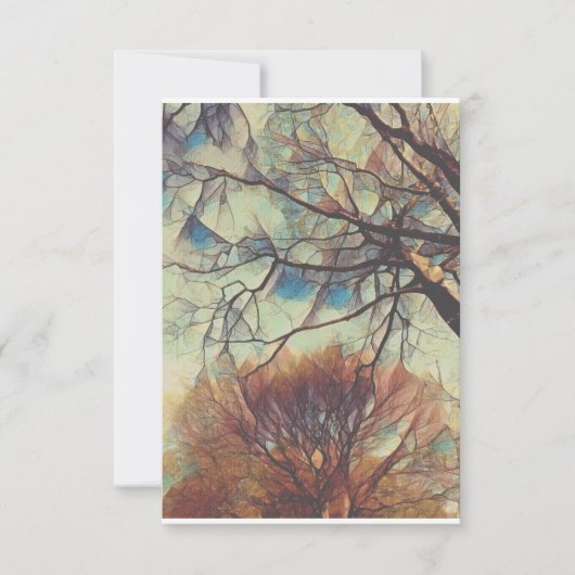 ステンドグラスの枝 招待状 (正面)