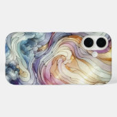 ステンドグラスの波 Case-Mate iPhoneケース (裏面 (横))