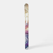 ステンドグラスの波 iPhone 16ケース (左側面)
