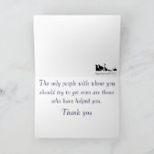 ステンドグラスの灯台 サンキューカード (内部)