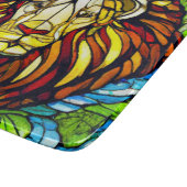 ステンドグラスの獅子の様子。明るくはっきりしただ。 カッティングボード (角)