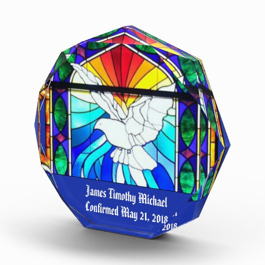 ステンドグラスの確認RCIAの神霊の鳩 フォトブロック (右)