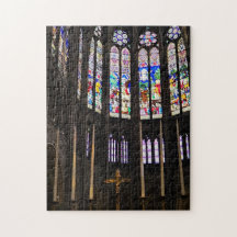 ステンドグラスの神聖なパズル 11" x 14" 252ピース