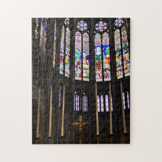 ステンドグラスの神聖なパズル 11" x 14" 252ピース ジグソーパズル