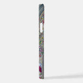 ステンドグラスの窓の大聖堂教会イラストレーション iPhoneケース (右側面)