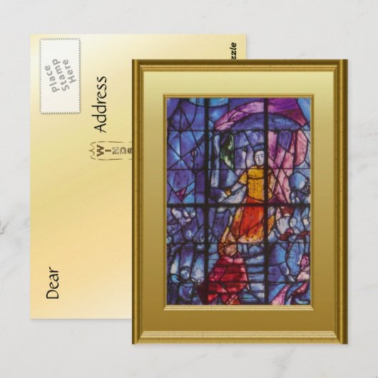 ステンドグラスの窓 ポストカード (正面/裏面)