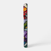 ステンドグラスの花々 iPhoneケース (左側面)