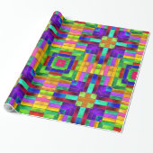 ステンドグラスの芸術7の包装紙 ラッピングペーパー (アンロールド)