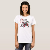ステンドグラスの蝶糖尿病 Tシャツ (正面フル)