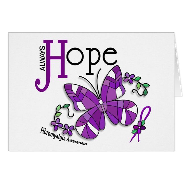 ステンドグラスの蝶線維筋痛 (正面横)