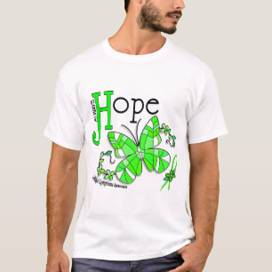 ステンドグラスの蝶非Hodgkinsリンパ腫 Tシャツ