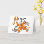 ステンドグラスの蝶MS カード (黄色い花)