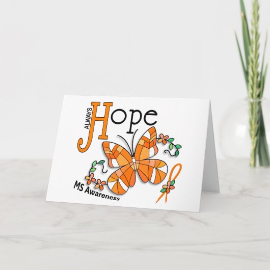 ステンドグラスの蝶MS カード (正面)