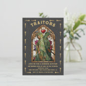 ステンドグラスの裏切り者 タロットカード殺人ミステリー 招待状 (スタンド正面)