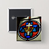 ステンドグラスの詳細 缶バッジ (正面&裏面)