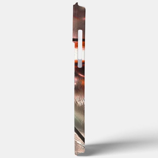 ステンドグラスの質感と真珠のような奇妙なモザイク Case-Mate iPhoneケース (裏面 / 左)