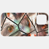 ステンドグラスの質感と真珠のような奇妙なモザイク Case-Mate iPhoneケース (裏面 (横))