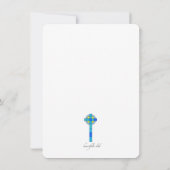 ステンドグラスの退職のパーティの招待状 招待状 (裏面)