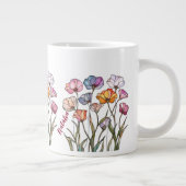 ステンドグラスの野の花 ジャンボコーヒーマグカップ (右)