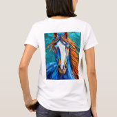 ステンドグラスの馬 Tシャツ (裏面)