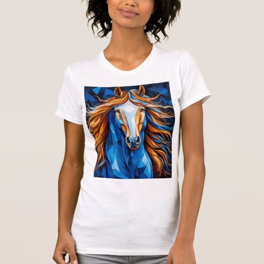 ステンドグラスの馬 Tシャツ (正面)