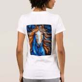 ステンドグラスの馬 Tシャツ (裏面)