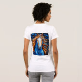 ステンドグラスの馬 Tシャツ (裏面フル)