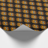 ステンドグラスの鳩 ラッピングペーパー (角)