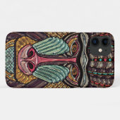 ステンドグラスはアフリカの動物の芸術を見る Case-Mate iPhoneケース (裏面(横))