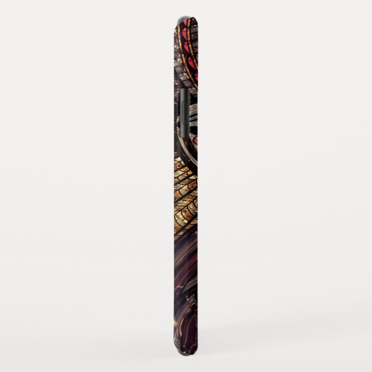 ステンドグラスはアフリカの動物の芸術を見る Case-Mate iPhoneケース (裏面/右)