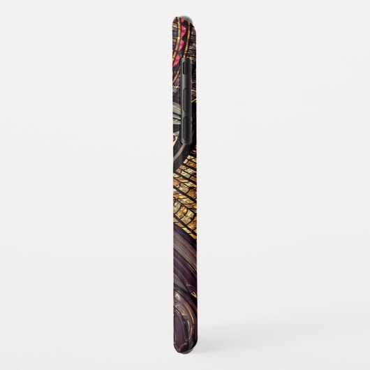 ステンドグラスはアフリカの動物の芸術を見る Case-Mate iPhoneケース (裏面/左)