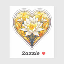 ステンドグラスろうハート