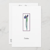 ステンドグラスアイリス2 - CP招待状 招待状 (正面/裏面)