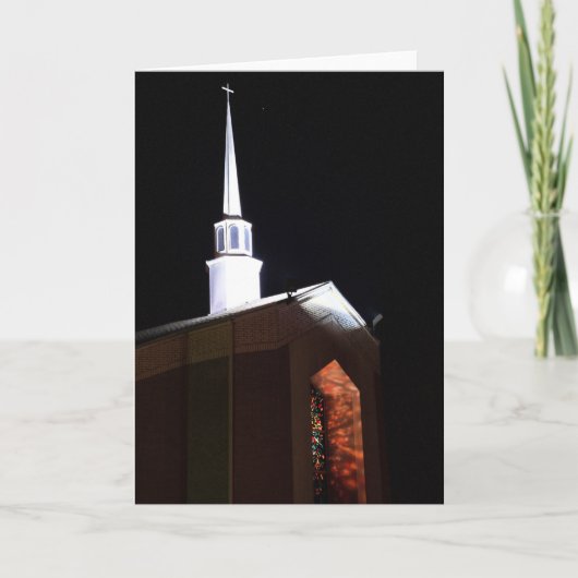 ステンドグラスアットナイトグリーティングカード シーズンカード (正面)