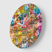 ステンドグラスアモダンートコレクション ラージ壁時計 (傾斜)