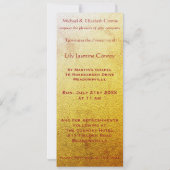 ステンドグラスアートデコ《キリスト教》洗礼式や命名式結婚式の招待 招待状 (裏面)