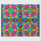 ステンドグラスアート4ラッピング紙 ラッピングペーパー (フラット)