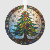 ステンドグラスアート クリスマスツリー オーナメント (裏面)