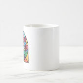 ステンドグラスアート コーヒーマグカップ (中央)