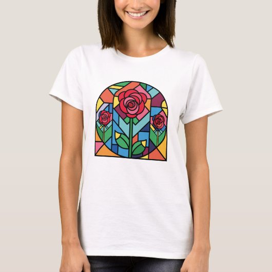 ステンドグラスアート Tシャツ (正面)