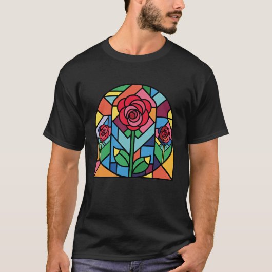 ステンドグラスアート Tシャツ (正面)