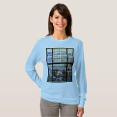 ステンドグラスアールヌーボーシーシーン Tシャツ (正面フル)