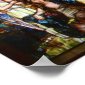 ステンドグラスアールヌーボーバイルイ心地よいティファニー ポスター (角)