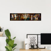 ステンドグラスアールヌーボーバイルイ心地よいティファニー ポスター (ホームオフィス)