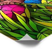 ステンドグラスイエズイースター卵 ポスター (角)
