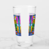 ステンドグラスイエローデイジー タンブラーグラス (左)