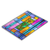 ステンドグラスイエローデイジー ノートブック (左側)