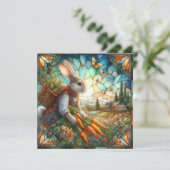 ステンドグラスイースターバニーカントリー収穫 シーズンカード (スタンド正面)