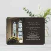 ステンドグラスウィンドウズプイスターオーディネーション招待状 招待状 (スタンド正面)