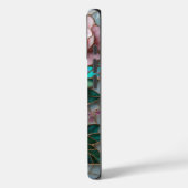 ステンドグラスエレガントアートの赤面ピンクのバラ Case-Mate iPhoneケース (裏面 / 左)